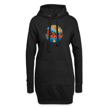 Jesse Hemd Vintage Sunset Jesse Groovy Tie Dye - Hoodie-Kleid - Schwarz - Vorne