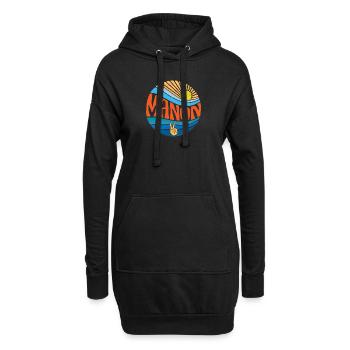 Manon Chemise Vintage Sunset Manon Groovy Tie Dye - Sweat-shirt à capuche long Femme - noir - Devant