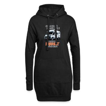 Ici aujourd’hui et là demain, c’est ça la liberté... - Sweat-shirt à capuche long Femme - noir - Devant