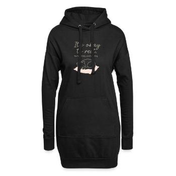 Il n’y a pas de mal à se reposer – prendre soin de soi et se reposer - Sweat-shirt à capuche long Femme - noir - Devant