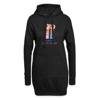 Meilleures amies pour la vie - Sweat-shirt à capuche long Femme - noir - Devant