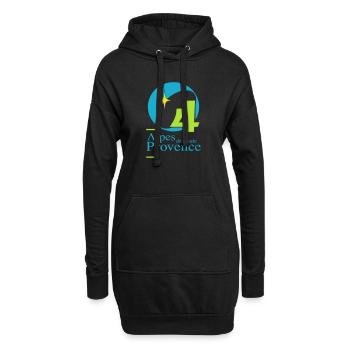Alpes de Hautes-Provence 04 - Hoodie-Kleid - Schwarz - Vorne