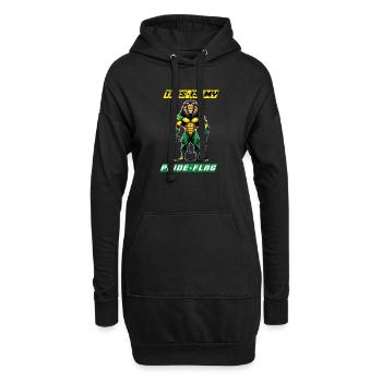 Les lions de la Jamaïque, c'est mon drapeau - Sweat-shirt à capuche long Femme - noir - Devant