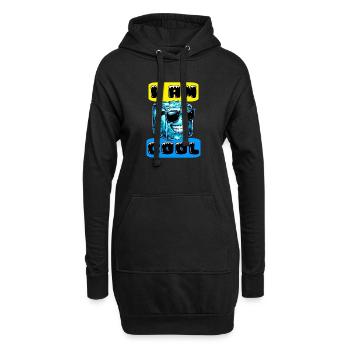 Eis - Hoodie-Kleid - Schwarz - Vorne