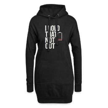 Denglisch Lustig I Hold That Not Out - Hoodie-Kleid - Schwarz - Vorne