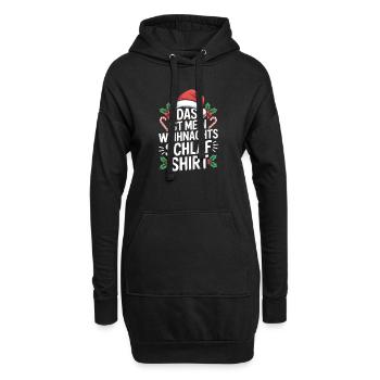 Das Ist Mein Weihnachtsschlafshirt - Hoodie-Kleid - Schwarz - Vorne