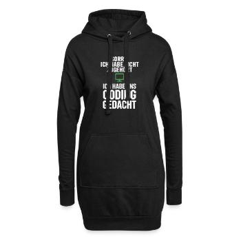 Sorry, I thought of coding - Hoodie Dress - black - Front