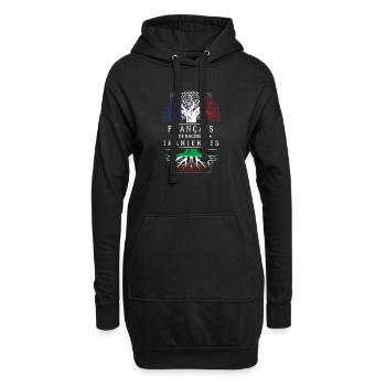 Francais De Racines Iraniennes T-Shirt Cadeau H... - Sweat-shirt à capuche long Femme - noir - Devant