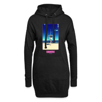 DAHME BEACH - Hoodie-Kleid - Schwarz - Vorne