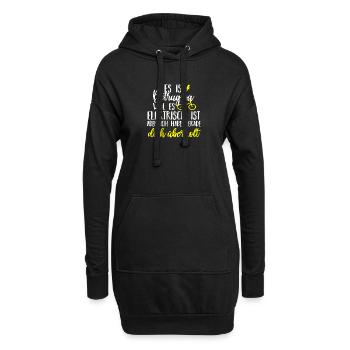 es ist Betrug ja ,weil es elektrisch ist,aber ich - Sweat-shirt à capuche long Femme - noir - Devant