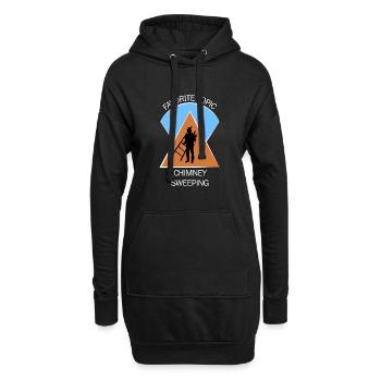 Schornsteinfeger Schlotfeger - Hoodie-Kleid - Schwarz - Vorne