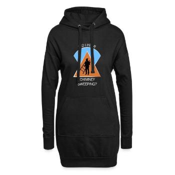 Schornsteinfeger Schlotfeger - Hoodie-Kleid - Schwarz - Vorne