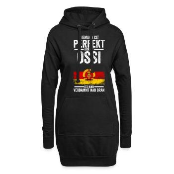 Ostdeutschland Ossi Deutschland DDR - Hoodie-Kleid - Schwarz - Vorne