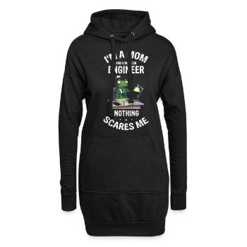 Erneuerbare Nukleare Spruch für Nukleartechnik - Hoodie-Kleid - Schwarz - Vorne