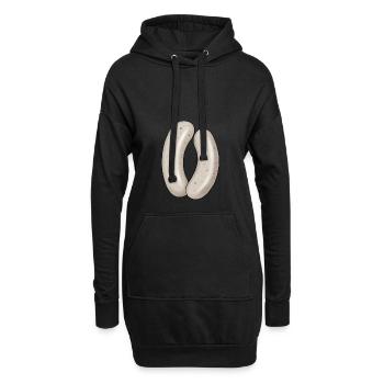 Tente à bière Weisswurst Bavarian Breakfast - Sweat-shirt à capuche long Femme - noir - Devant
