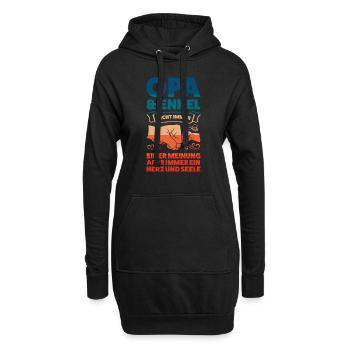 Opa & Enkel Familie Enkel Geschenk - Hoodie-Kleid - Schwarz - Vorne