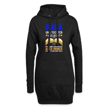 Papa und Tochter Faust - Hoodie-Kleid - Schwarz - Vorne