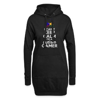 autism - Hoodie Dress - black - Front