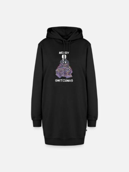 Merry Switchmas | IT | Weihnachten | Humor - Hoodie-Kleid - Schwarz