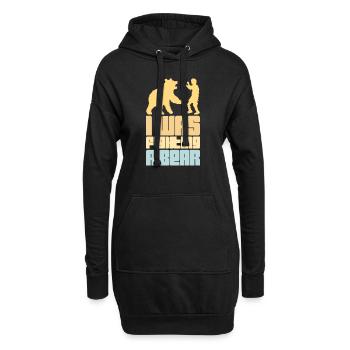Ich kämpfte gegen eine Bärenoperation, eine gebrochene Armverletzung - Hoodie-Kleid - Schwarz - Vorne