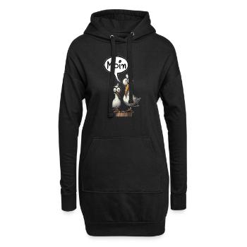 Mouette Mouettes Disant Moin Allemagne du Nord - Sweat-shirt à capuche long Femme - noir - Devant