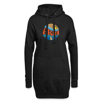 Aria Shirt Vintage Sunset Aria Groovy Tie Dye - Sweat-shirt à capuche long Femme - noir - Devant