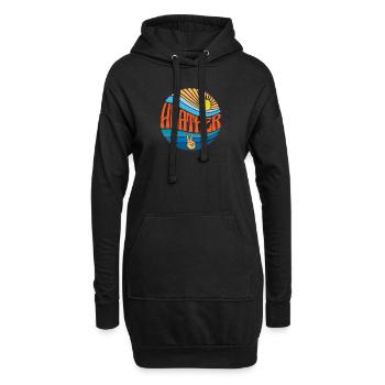 Chemise Heather Vintage Sunset Cravate Groovy - Sweat-shirt à capuche long Femme - noir - Devant