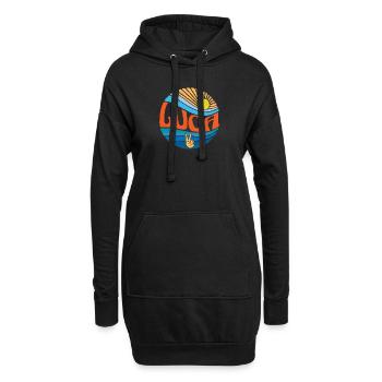 Luca Hemd Vintage Sunset Luca Groovy Tie Dye - Hoodie-Kleid - Schwarz - Vorne