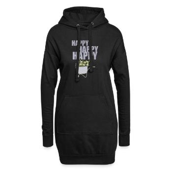 SCHUBKARREN HAPPY - Hoodie-Kleid - Schwarz - Vorne