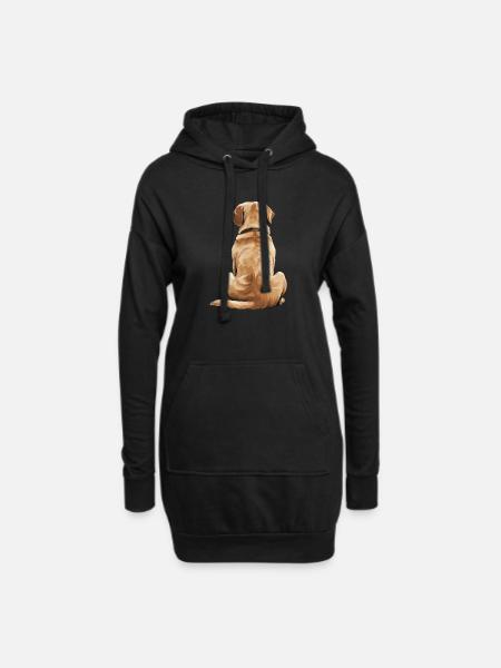 Labrador Retriever - Sweat-shirt à capuche long Femme - noir
