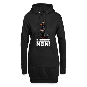 Avant de demander au propriétaire de doberman - Sweat-shirt à capuche long Femme - noir - Devant