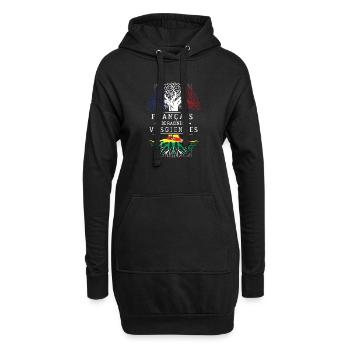 Francais De Racines Vosgiennes T-Shirt Cadeau H... - Sweat-shirt à capuche long Femme - noir - Devant
