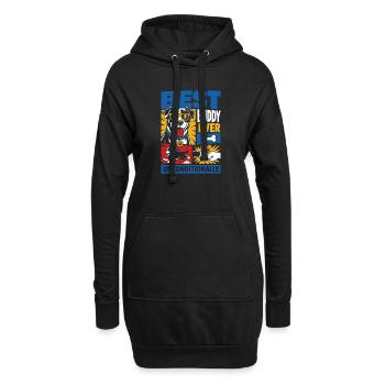 Best Buddy Ever Dog Lover Design - Hoodie-Kleid - Schwarz - Vorne