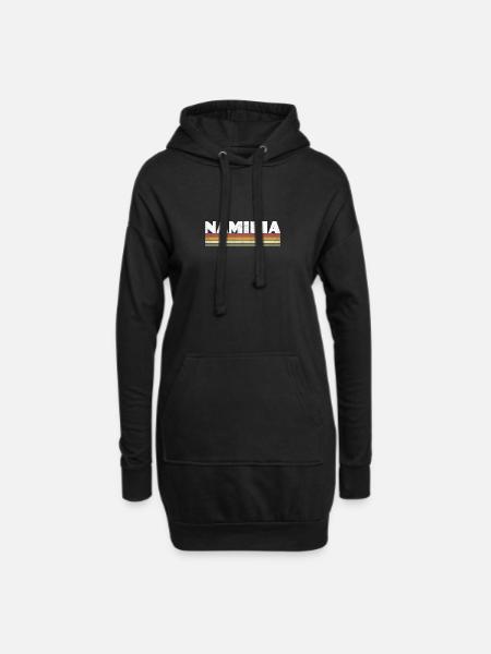 Namibia Vintage - Hoodie-Kleid - Schwarz