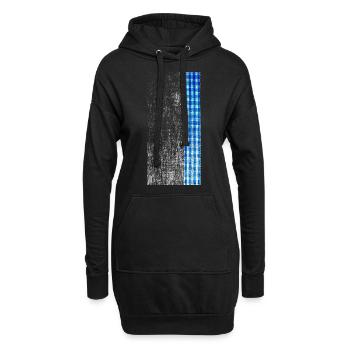 Célébrer avec de la bière en Bavière Octobre - Sweat-shirt à capuche long Femme - noir - Devant