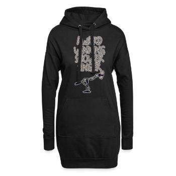 Award Winning Shower Singer 2 - Hoodie-Kleid - Schwarz - Vorne