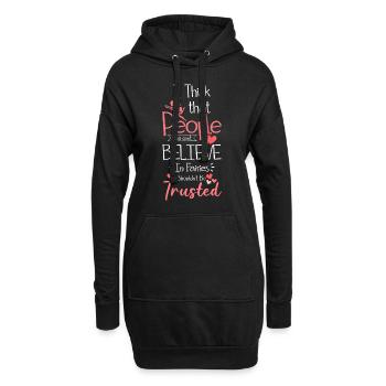 Fée Fée Fleur Elfe - Sweat-shirt à capuche long Femme - noir - Devant