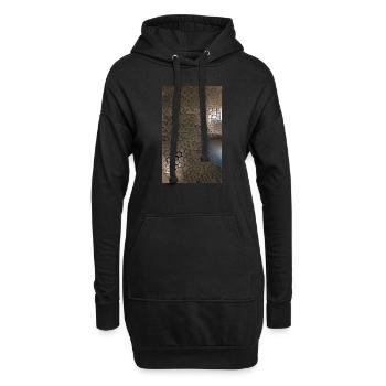 Ouvrir la voie à un pays des merveilles 3D - Sweat-shirt à capuche long Femme - noir - Devant