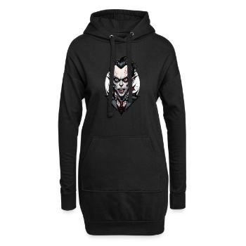 un vampire à grosse tête 2 - Sweat-shirt à capuche long Femme - noir - Devant