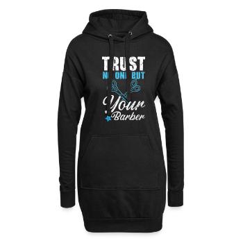 Ne faites confiance à personne d’autre qu’à votre coupe de cheveux de coiffeur - Sweat-shirt à capuche long Femme - noir - Devant