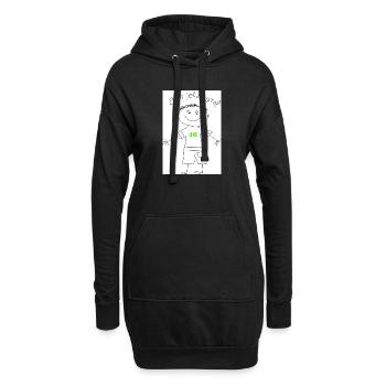 Bin jetzt groß! - Hoodie-Kleid - Schwarz - Vorne