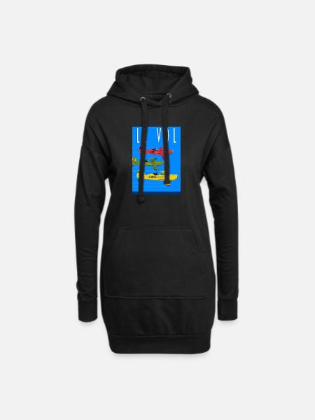 Le Vol - Hoodie-Kleid - Schwarz