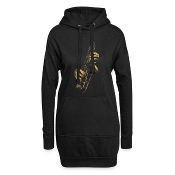 Saxophone SaxophonistMusicians - Hoodie Dress - black - Front