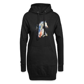 Araber - Hoodie-Kleid - Schwarz - Vorne
