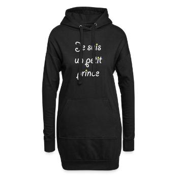 Je suis un petit prince - Sweat-shirt à capuche long Femme - noir - Devant
