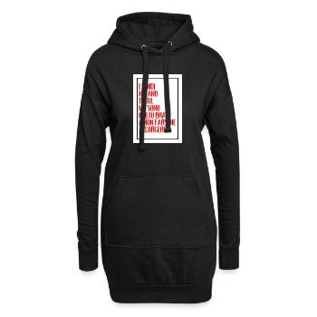 Timides, ils n’ont pas tout, mais ne s’en sortent pas - Sweat-shirt à capuche long Femme - noir - Devant