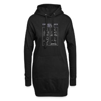 Cancer de l’œsophage Survivant du cancer de la chimiothérapie - Sweat-shirt à capuche long Femme - noir - Devant