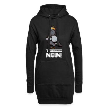 Bevor Du Fragst Taube Tauben Taubenliebhaber Vogel - Hoodie-Kleid - Schwarz - Vorne