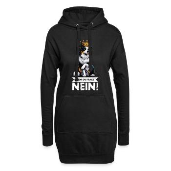 Avant que vous ne demandiez : Berger australien Aussie Aussie - Sweat-shirt à capuche long Femme - noir - Devant
