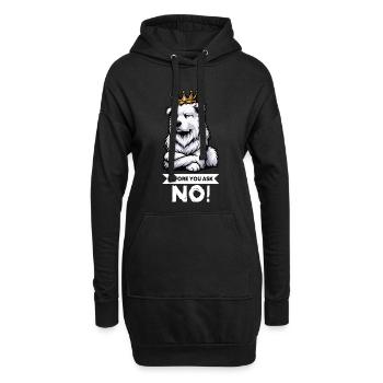 Avant de demander Berger Blanc Berger Berger - Sweat-shirt à capuche long Femme - noir - Devant